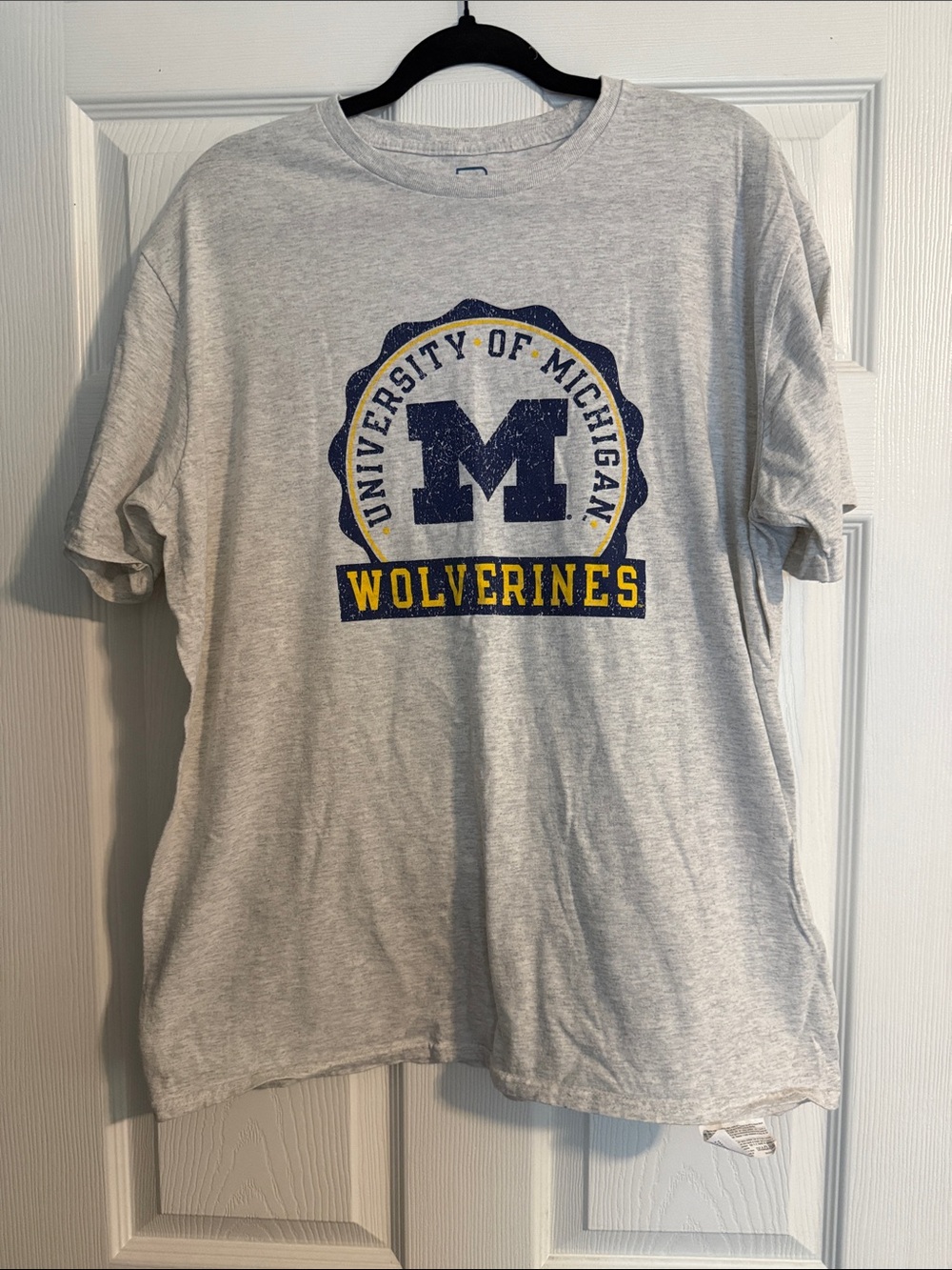 University of Michigan Wolverines Gray Logo T-Shirt